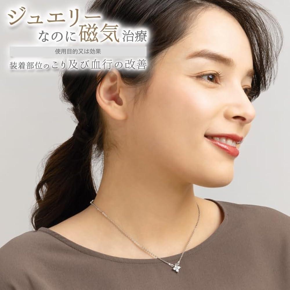 健康　肩凝り解消磁気ヘマタイトネックレス[CeZe]美顔　小顔　血行促進 磁気ネックレス 肩こりネックレス ギフト 健康ネックレス